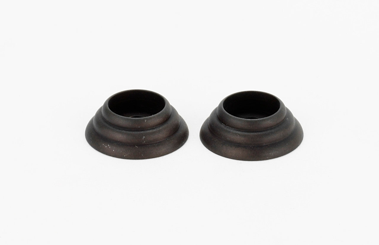 Alno D117-CHBRZ: Rosettes for D110-18 Appliance Pull (pair) - Chocolate Bronze