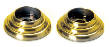 Alno D117-PB/NL: Rosettes for D110-18 Appliance Pull (pair) - Unlacquered Brass
