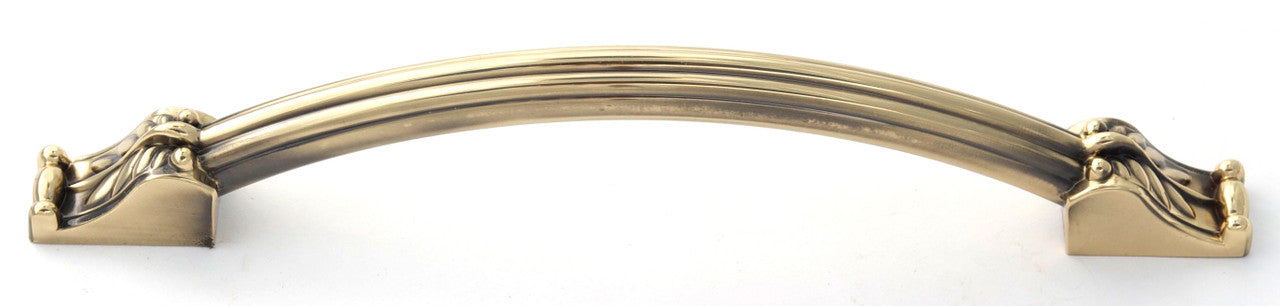 Alno D1476-10-PB/NL: 10" cc Fiore Appliance Pull - Unlacquered Brass