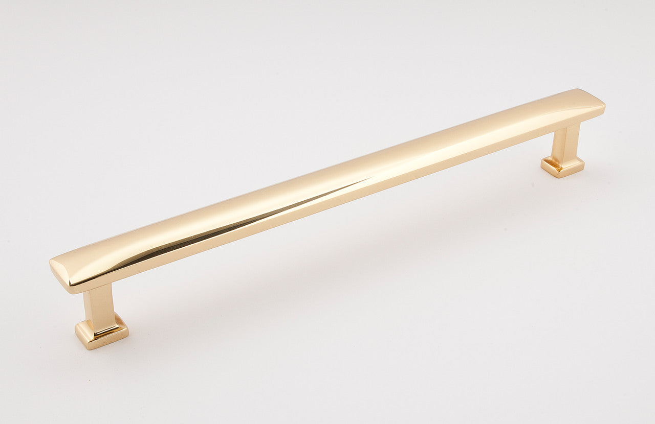 Alno D252-12-PB/NL: 12" cc Cloud Appliance Pull - Unlacquered Brass