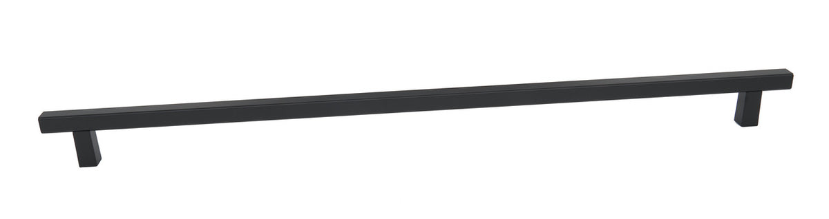 Alno D2805-24-MB: 24" cc  Quadrato Smooth Bar Appliance Pull - Matte Black