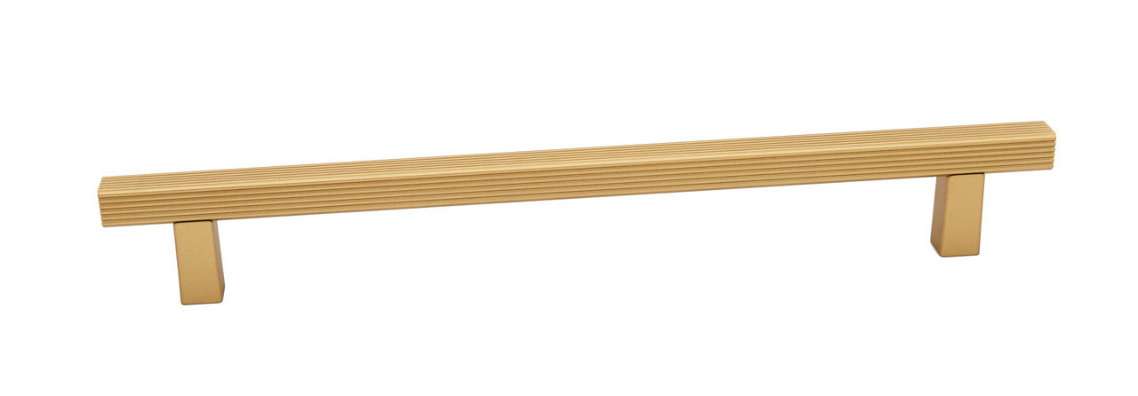 Alno D2905-12-CHP: 12" cc Quadrato Grooved Bar Appliance Pull - Champagne