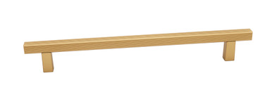 Alno D2905-12-CHP: 12" cc Quadrato Grooved Bar Appliance Pull - Champagne