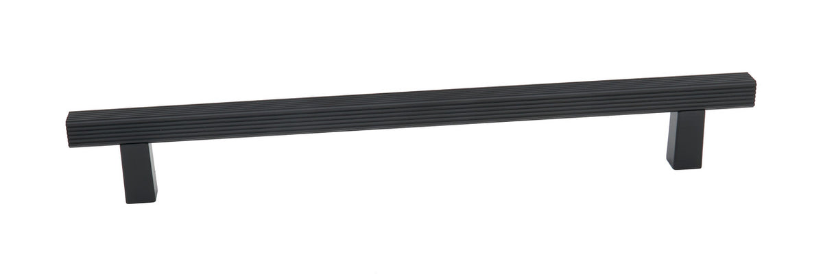 Alno D2905-18-MB: 18" cc Quadrato Grooved Bar Appliance Pull - Matte Black