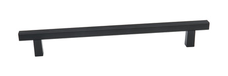 Alno D2905-18-MB: 18" cc Quadrato Grooved Bar Appliance Pull - Matte Black