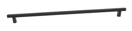 Alno D2905-24-MB: 24" cc  Quadrato Grooved Bar Appliance Pull - Matte Black