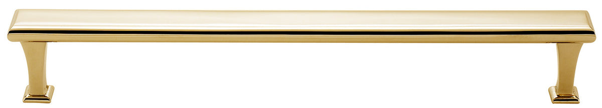 Alno D310-12-PB/NL: 12" cc Manhattan Appliance Pull - Unlacquered Brass