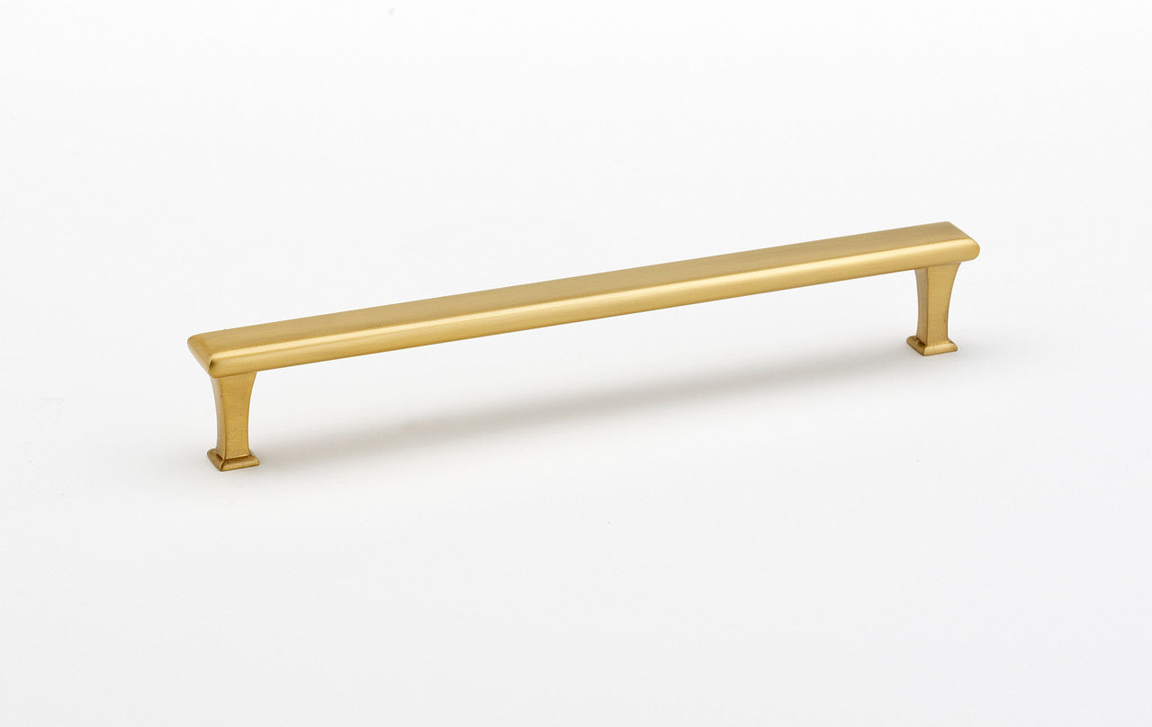 Alno D310-12-SB: 12" cc Manhattan Appliance Pull - Satin Brass