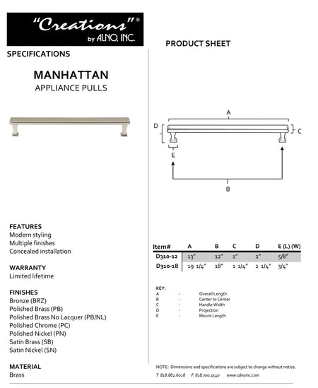 Specificaton Sheet