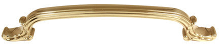 Alno D3650-12-PB: 12" cc Ornate Appliance Pull - Polished Brass