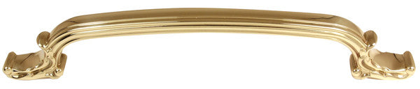 Alno D3650-18-PB: 18" cc Ornate Appliance Pull - Polished Brass