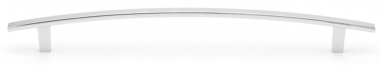 Alno D419-12-PB/NL: 12" cc Arch Appliance Pull - Unlacquered Brass