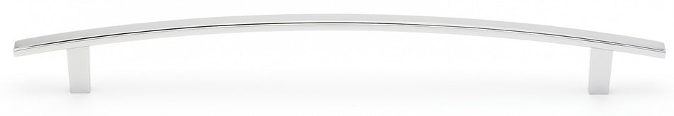 Alno D419-12-PB/NL: 12" cc Arch Appliance Pull - Unlacquered Brass