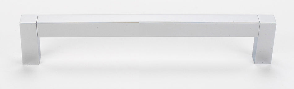 Alno D420-8-PB/NL: 8" cc Block Appliance Pull - Unlacquered Brass