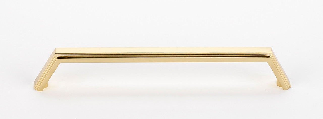 Alno D427-12-PB/NL: 12" cc Nicole Appliance Pull - Unlacquered Brass