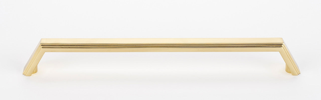 Alno D427-18-PB/NL: 18" cc Nicole Appliance Pull - Unlacquered Brass