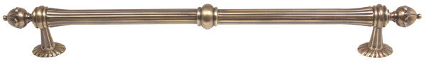 Alno D6929-12-AE: 12" cc Ornate Traditional Appliance Pull - Antique English