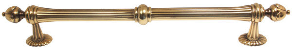 Alno D6929-12-PA: 12" cc Ornate Traditional Appliance Pull - Polished Antique