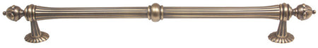 Alno D6929-18-AEM: 18" cc Ornate Traditional Appliance Pull - Antique English Matte