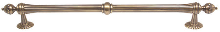 Alno D6929-18-AE: 18" cc Ornate Traditional Appliance Pull - Antique English
