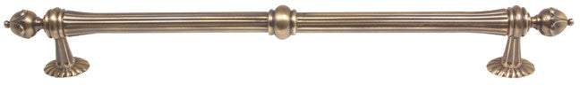Alno D6929-18-AE: 18" cc Ornate Traditional Appliance Pull - Antique English