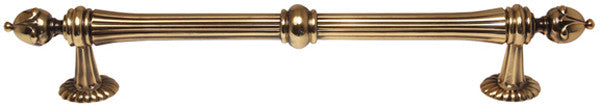 Alno D6929-8-PA: 8" cc Ornate Traditional Appliance Pull - Polished Antique
