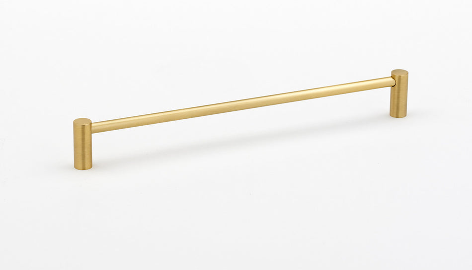 Alno D715-12-SB: 12" cc Contemporary I Appliance Pull - Satin Brass