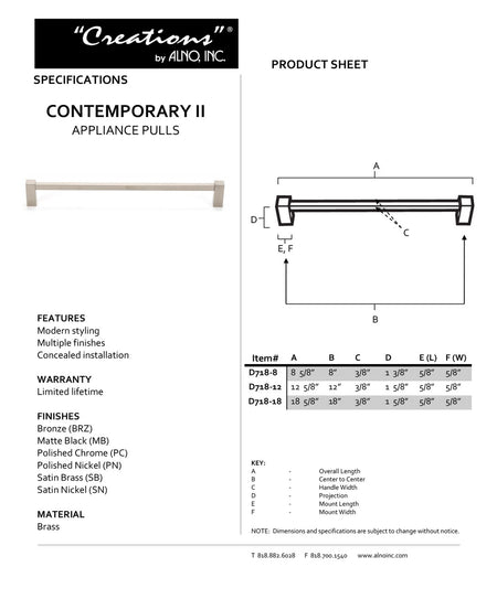 Specificaton Sheet