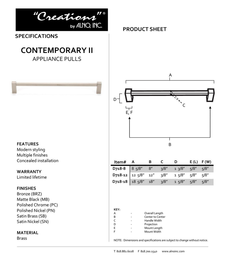 Specificaton Sheet