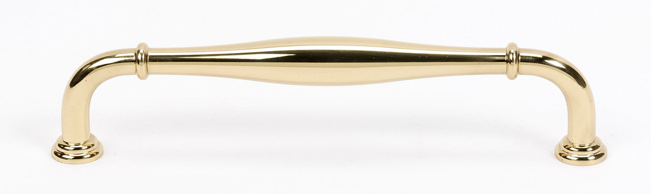 Alno D726-10-PB/NL: 10" cc Charlie's Collection Appliance Pull - Unlacquered Brass