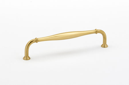 Alno D726-10-SB: 10" cc Charlie's Collection Appliance Pull - Satin Brass