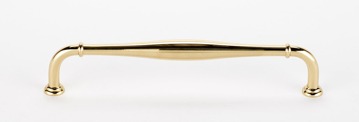 Alno D726-12-PB/NL: 12" cc Charlie's Collection Appliance Pull - Unlacquered Brass