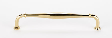 Alno D726-12-PB/NL: 12" cc Charlie's Collection Appliance Pull - Unlacquered Brass