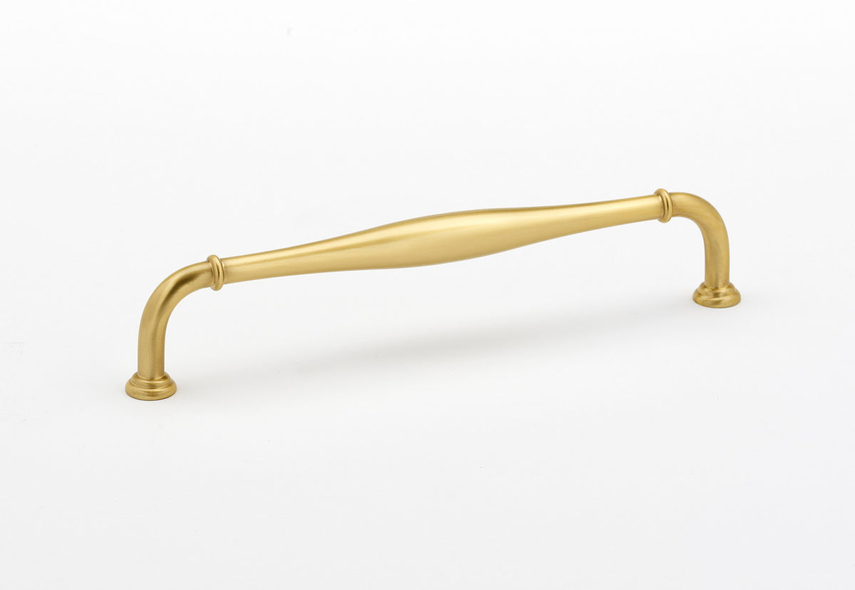 Alno D726-12-SB: 12" cc Charlie's Collection Appliance Pull - Satin Brass