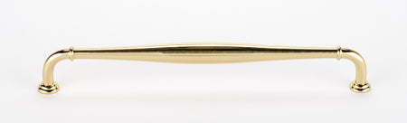 Alno D726-18-PB: 18" cc Charlie's Collection Appliance Pull - Polished Brass