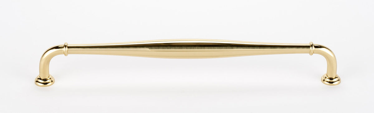 Alno D726-18-PB/NL: 18" cc Charlie's Collection Appliance Pull - Unlacquered Brass