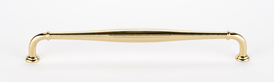 Alno D726-18-PB/NL: 18" cc Charlie's Collection Appliance Pull - Unlacquered Brass