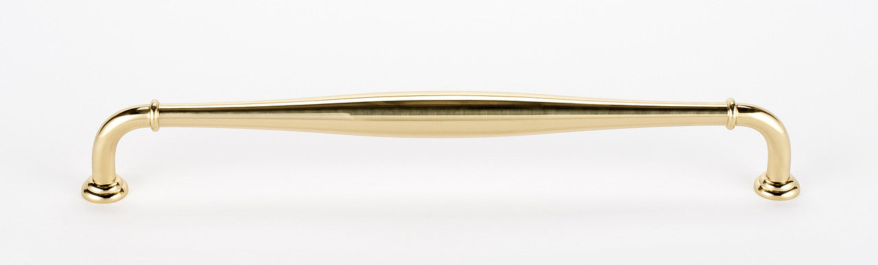 Alno D726-18-PB/NL: 18" cc Charlie's Collection Appliance Pull - Unlacquered Brass