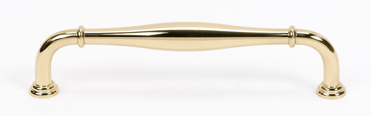 Alno D726-8-PB/NL: 8" cc Charlie's Collection Appliance Pull - Unlacquered Brass