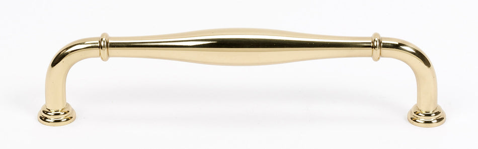 Alno D726-8-PB/NL: 8" cc Charlie's Collection Appliance Pull - Unlacquered Brass