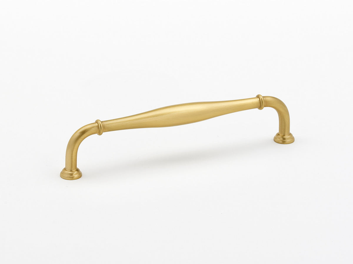 Alno D726-8-SB: 8" cc Charlie's Collection Appliance Pull - Satin Brass