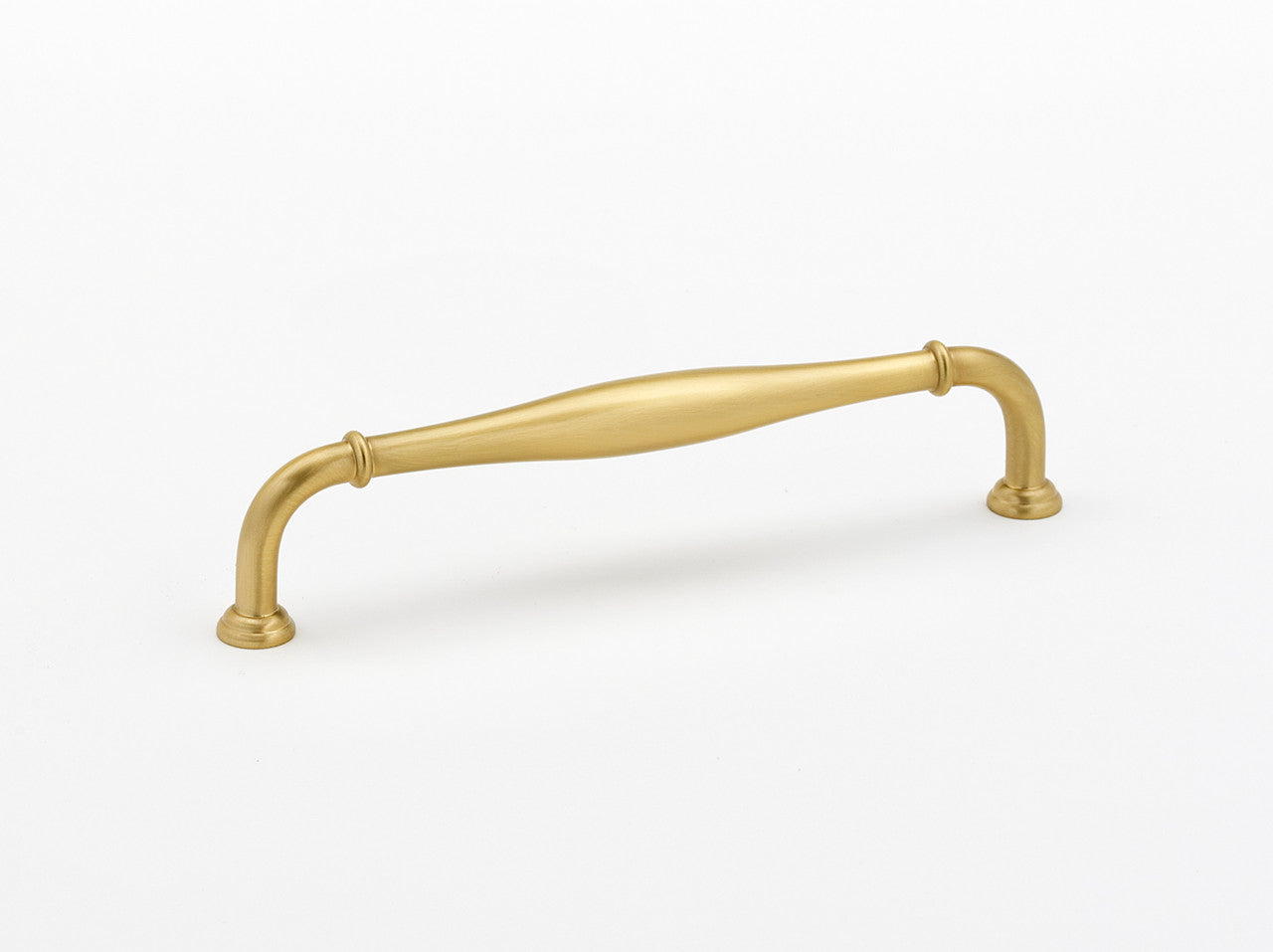 Alno D726-8-SB: 8" cc Charlie's Collection Appliance Pull - Satin Brass