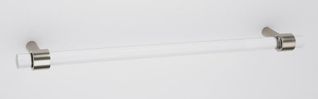 Alno D860-12-PN: 12" cc Acrylic Contemporary Appliance Pull - Polished Nickel