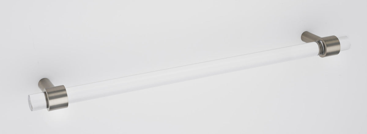 Alno D860-12-SN: 12" cc Acrylic Contemporary Appliance Pull - Satin Nickel