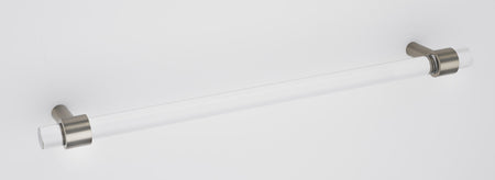 Alno D860-12-SN: 12" cc Acrylic Contemporary Appliance Pull - Satin Nickel