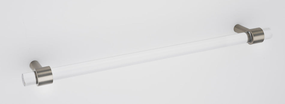 Alno D860-12-SN: 12" cc Acrylic Contemporary Appliance Pull - Satin Nickel