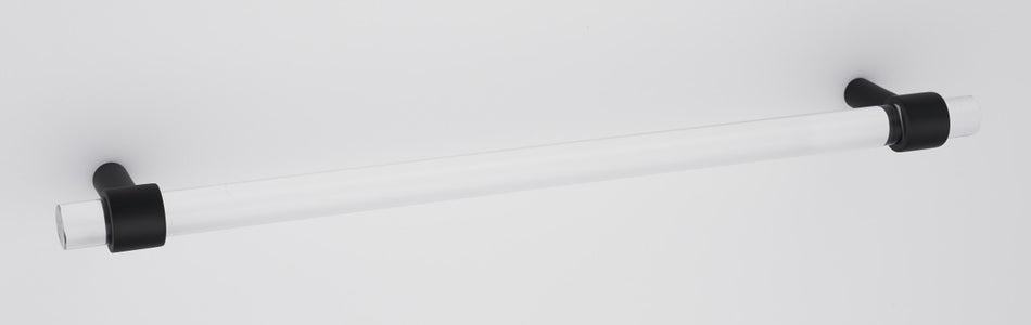 Alno D860-18-MB: 18" cc Acrylic Contemporary Appliance Pull - Matte Black