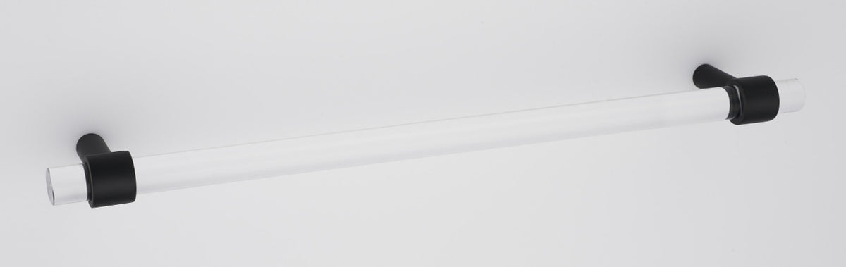 Alno D860-18-MB: 18" cc Acrylic Contemporary Appliance Pull - Matte Black
