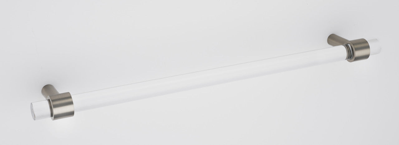 Alno D860-18-SN: 18" cc Acrylic Contemporary Appliance Pull - Satin Nickel