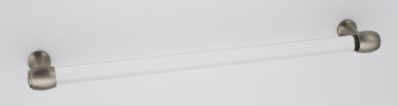 Alno D870-12-SN: 12" cc Acrylic Royale Appliance Pull - Satin Nickel